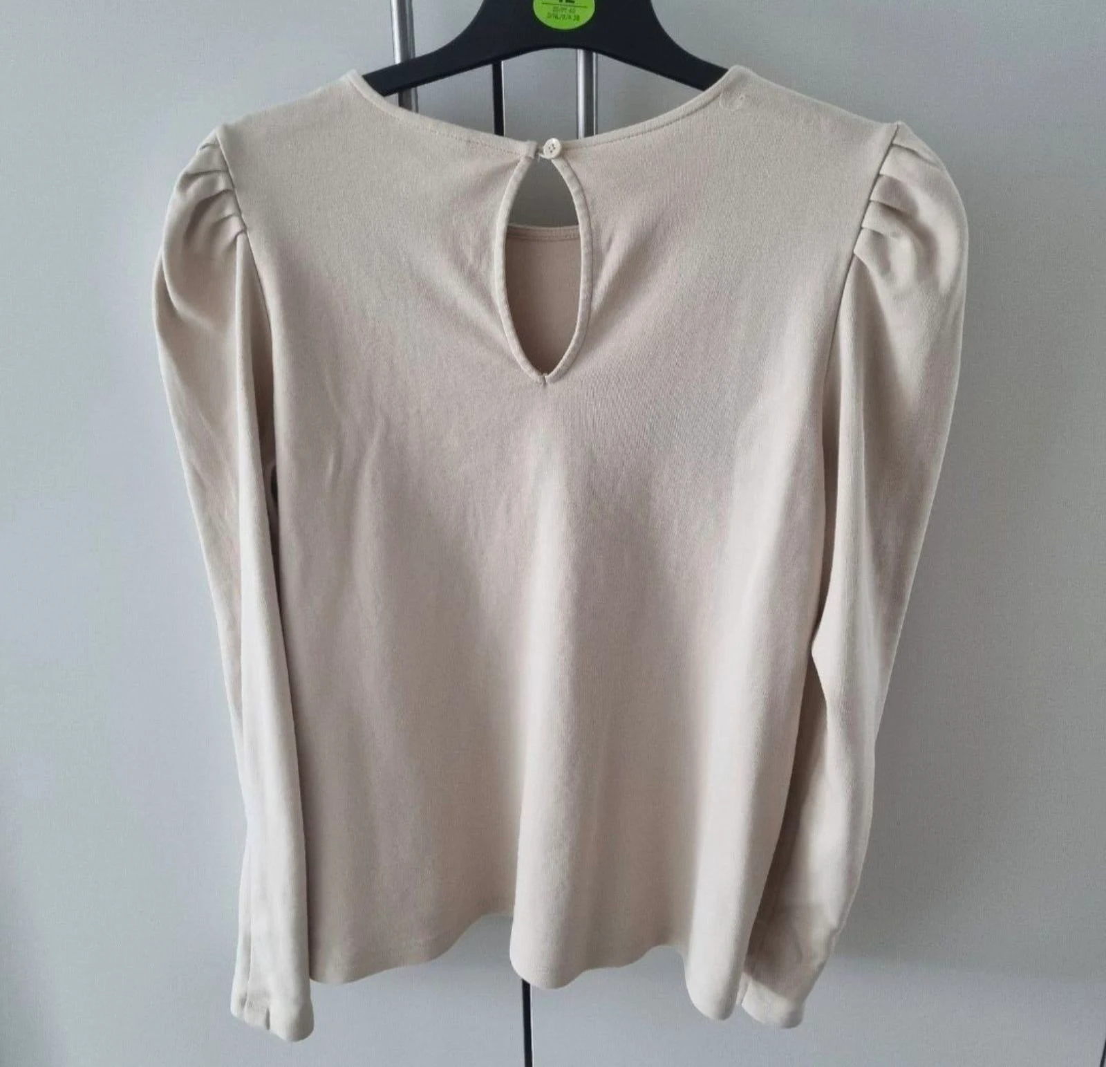 AWARE by Vero Moda Haut/Chemisier à manches bouffantes Beige (100% Coton Biologique) – Taille L (Grand) – photo 7